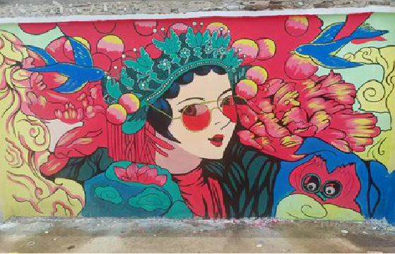 江华墙体彩绘-网红墙