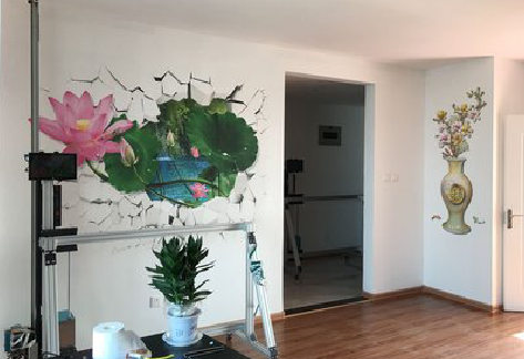 江华墙体彩绘相比墙纸的优势。