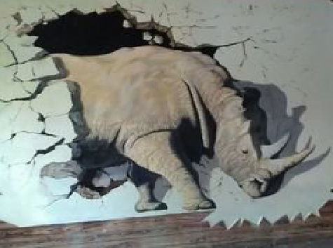 江华在墙绘中，如何绘制3D效果？