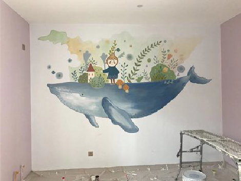 江华手绘墙的特点及优势。